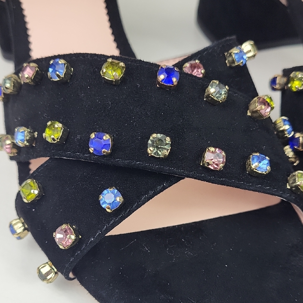 J.Crew Penny Jewel Leather super comfortable Sandals. Size 9 - Picture 8 of 12
